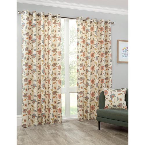 Shelley Faux Embroidery Eyelet Curtains
