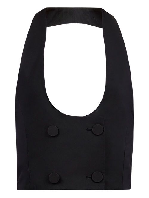 Double-breasted vest - Black
