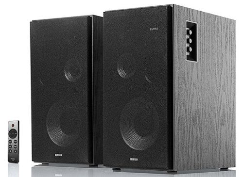 R2850DB Active Bookshelf Speakers, Computer Speakers  - Bluetooth and Optical Input - 2.0 Studio Monitor Speaker - Black