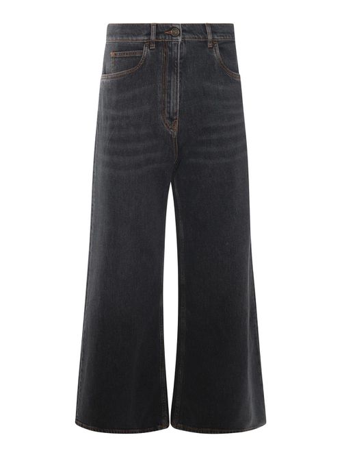 Grey Cotton Jeans