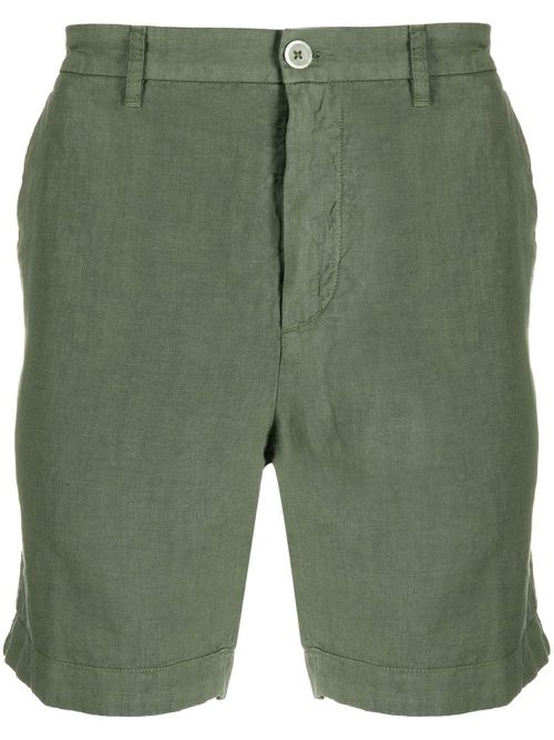 Linen Bermuda shorts - Green