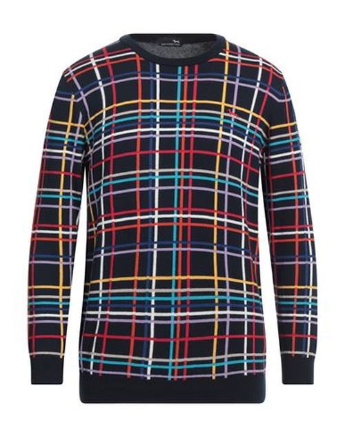 Man Sweater Midnight blue Size L Cotton