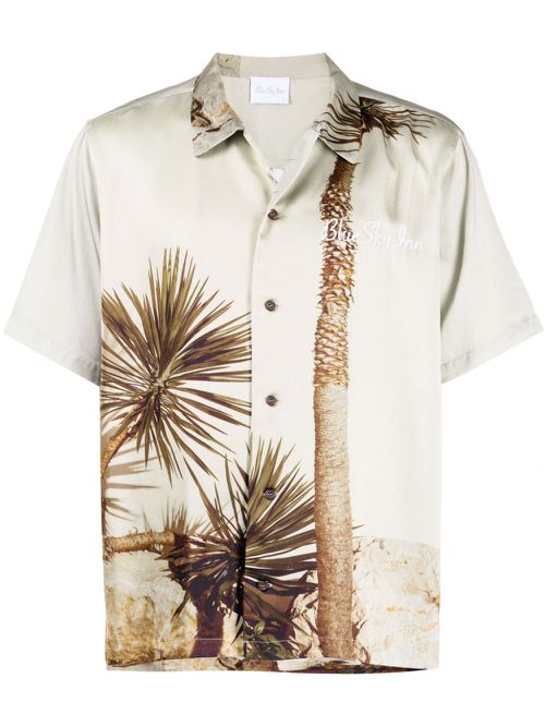Dragon Tree button-up shirt - Brown