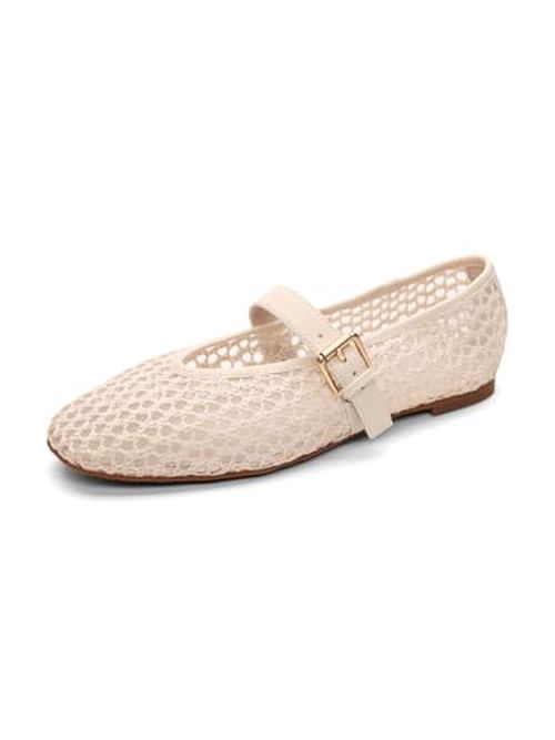 Sanctuary Gia Women's Mary Jane Flats-Crochet Knit