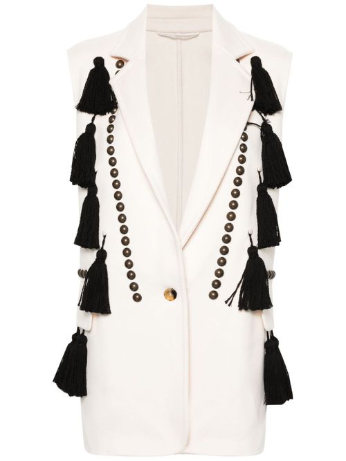 - Studded Wool Vest