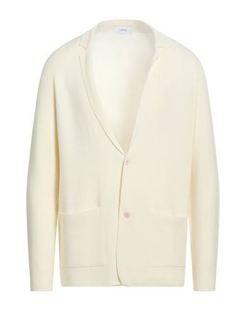 Man Cardigan Cream Size M Wool, Silk, Cashmere