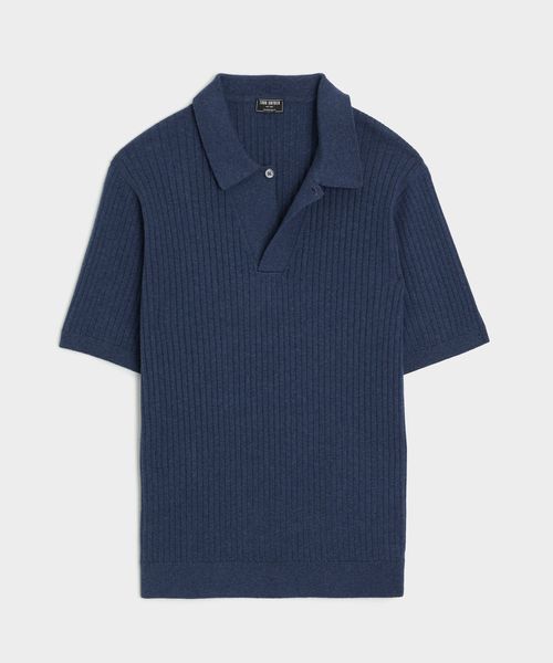 Cotton-Cashmere Sweater Polo