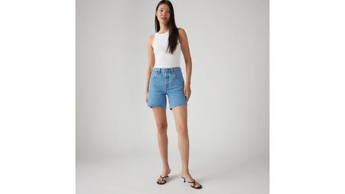 501 Original High Rise Mid Thigh Jean Shorts