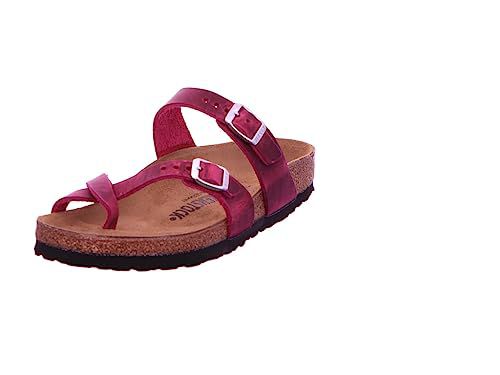 Birkenstock Unisex Mayari Oiled Leather Festival Fuchsia Sandals/