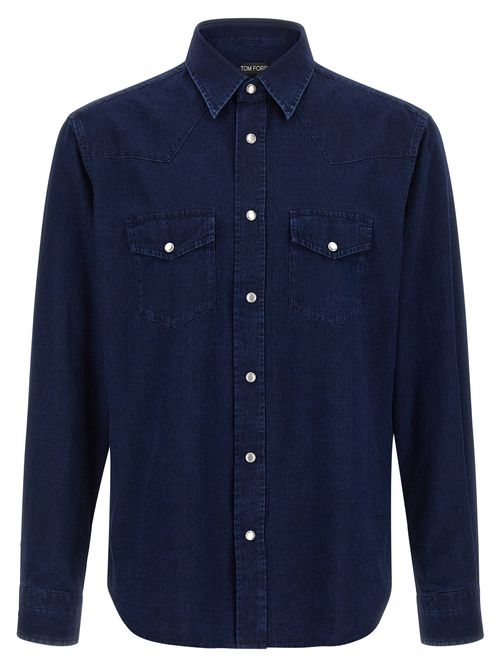 Western Shirt And Blouse Blue