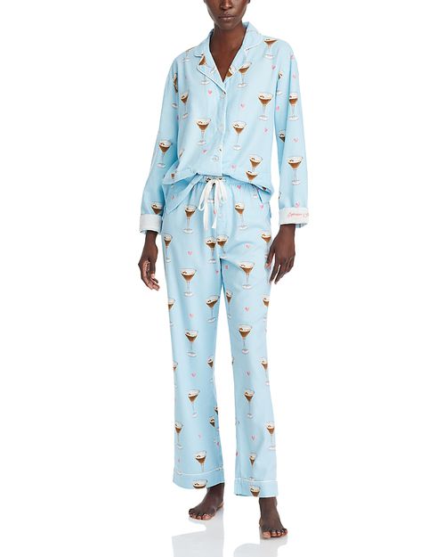 Espresso Martini Flannel Pajama Set