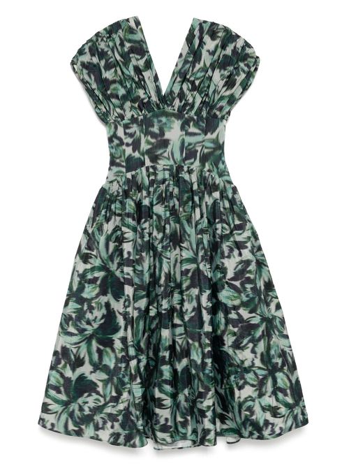 Amsale drop-waist corset dress - Green
