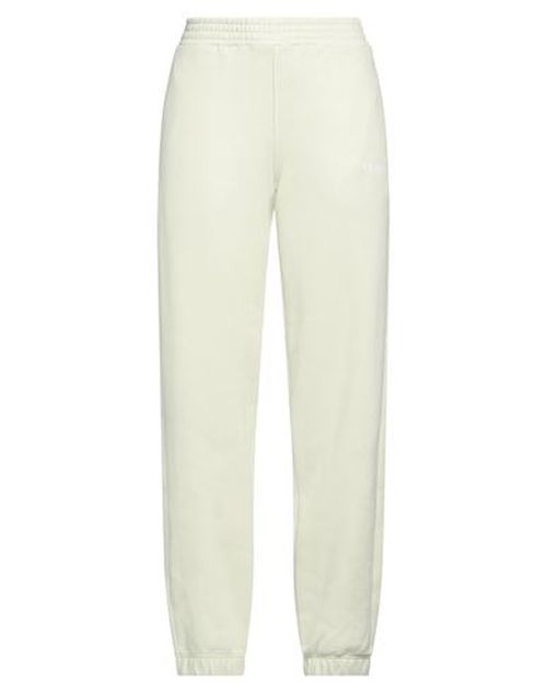 Woman Pants Light green Size L Organic cotton, Polyester