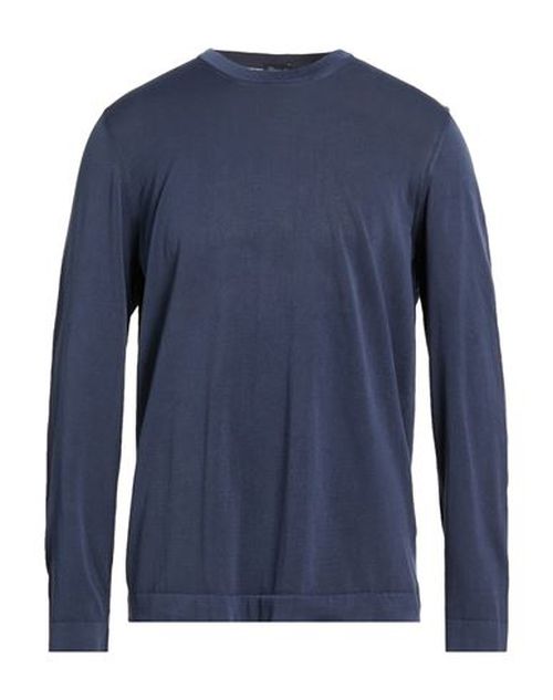 Man Sweater Blue Size 44 Cotton