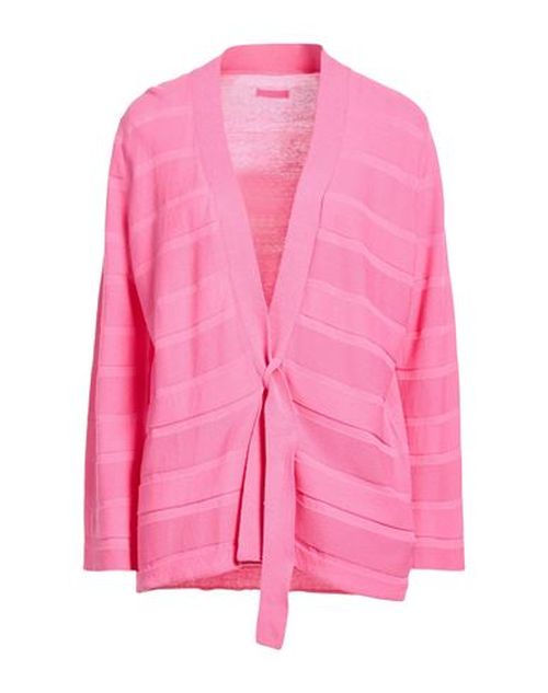Woman Cardigan Salmon pink Size L Cotton