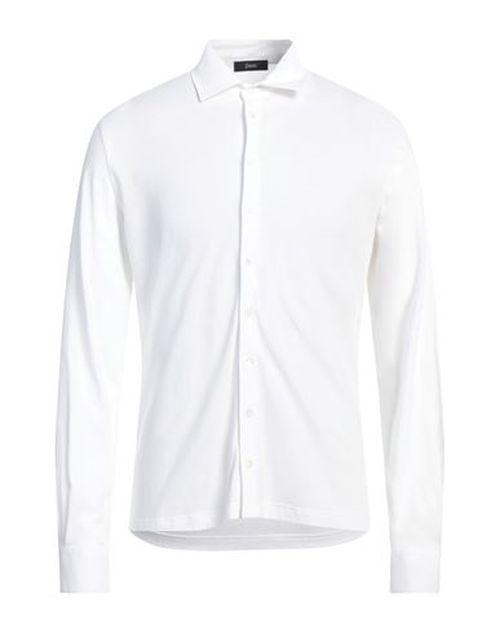 Herno Man Shirt White Size 38 Cotton