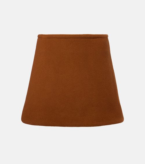 Wool-blend miniskirt