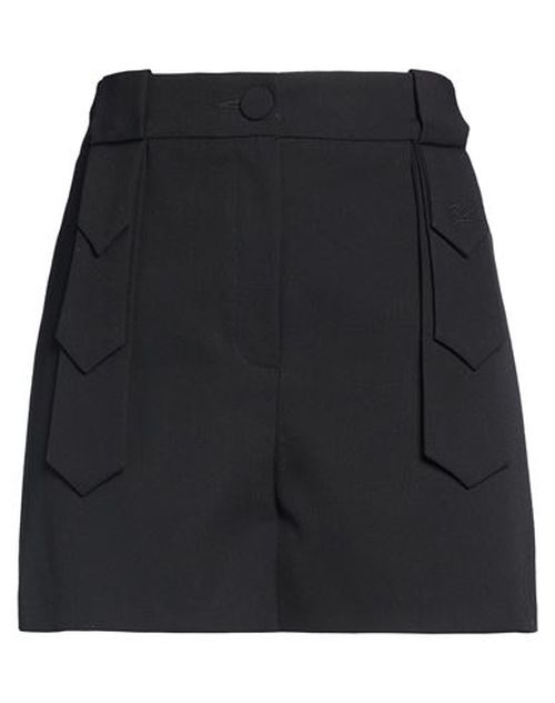 Woman Shorts & Bermuda Shorts Black Size 8 Polyester, Wool, Elastane
