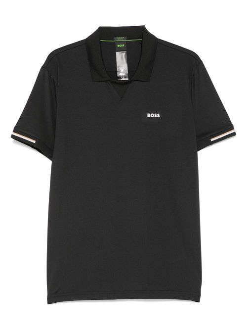 BOSS rubberised-logo T-shirt - Black