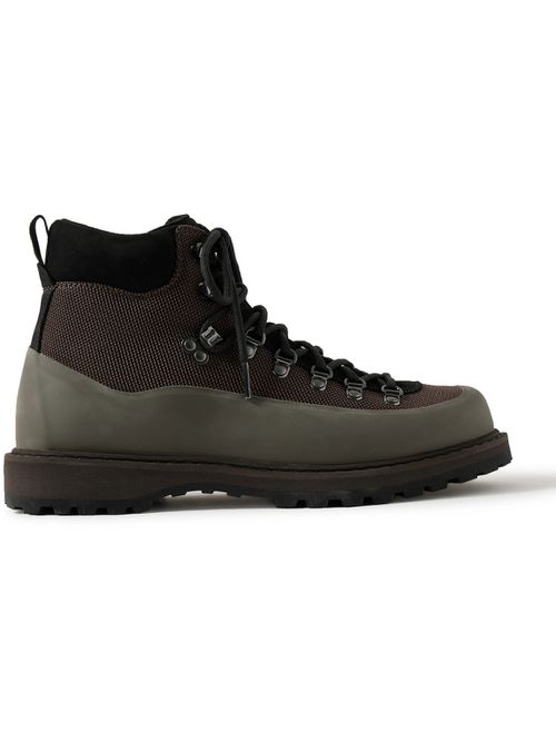 Roccia Vet Sport Suede and Rubber-Trimmed Tech-Shell Hiking Boots