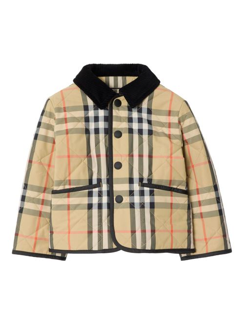 Burberry Kids | Burberry Kids チェック キルティングジャケット