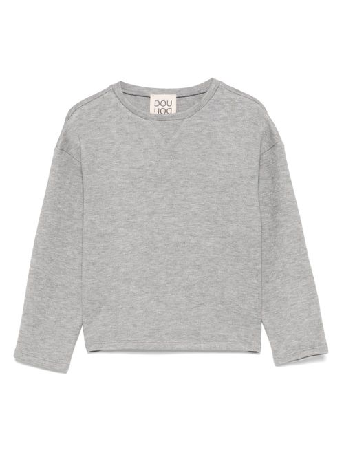 Mélange-effect sweatshirt - Grey