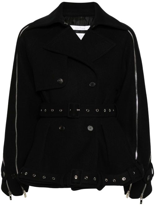 록 여성 Multi-zipped jacket - Black R5CA160L