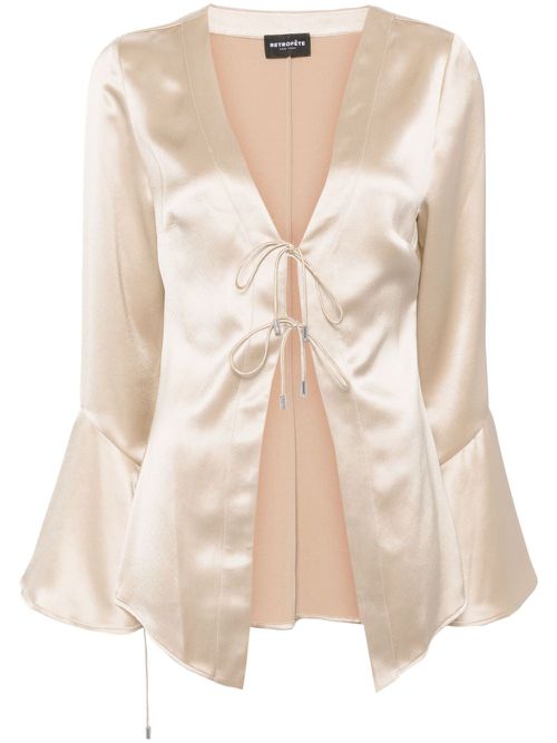 Svea Long Sleeve Blouse - Neutrals