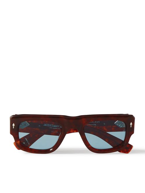 Thundercloud Square-Frame Tortoiseshell Acetate Sunglasses