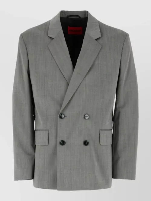 Hugo - double breasted suit notched lapels tailoring