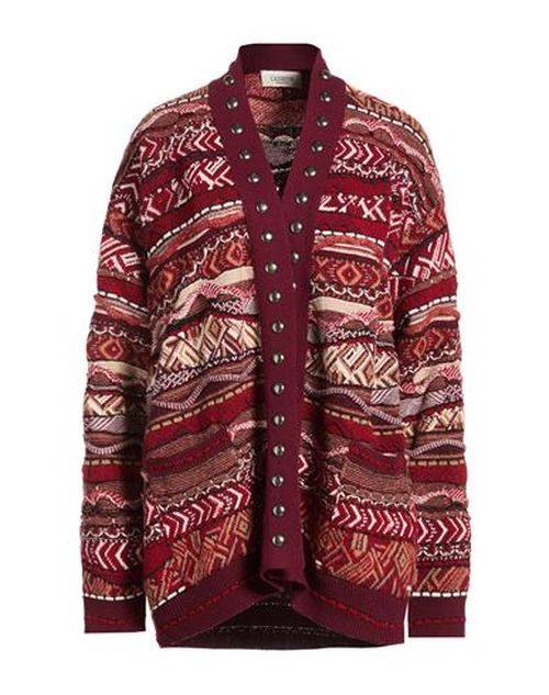 Woman Cardigan Red Size 2 Polyamide, Alpaca wool, Polyacrylic, Synthetic fibers, Wool