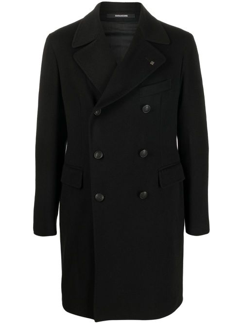 Double-breasted coat - Black