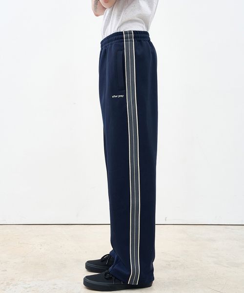 Jacquard Jersey Track Pants Navy