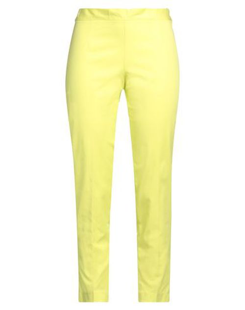 Hira Woman Pants Lime green Size 6 Cotton, Elastane