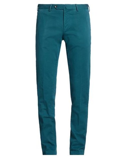 Man Pants Deep teal Size 34 Cotton, Elastane