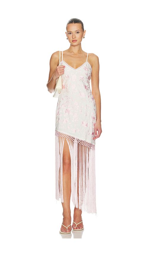 LoveShackFancy Evalette Dress in White,Pink. 10. Also , 12, 2, 4