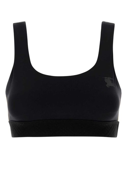 Stretch Nylon Tank Top — Black