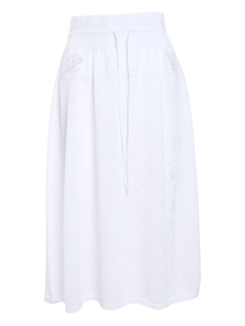 Fabiana Filippi mesh midi skirt - White
