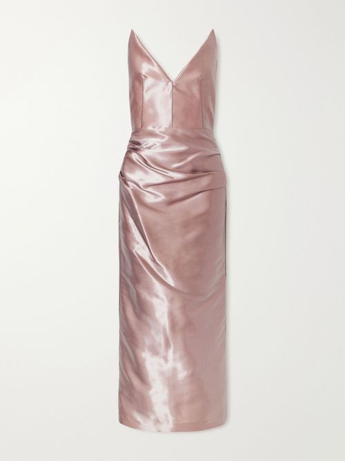 Saucy Minx Taffeta Dress - Pink