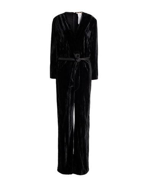 Woman Jumpsuit Black Size 10 Polyester, Elastane