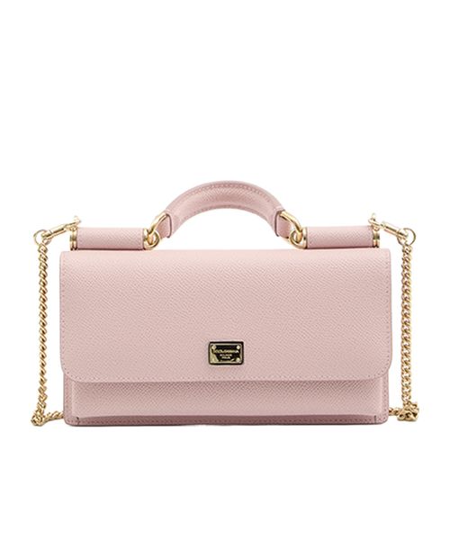 Logo Plaque Foldover Top Clutch Bag