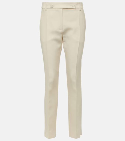 Crêpe Couture mid-rise slim pants