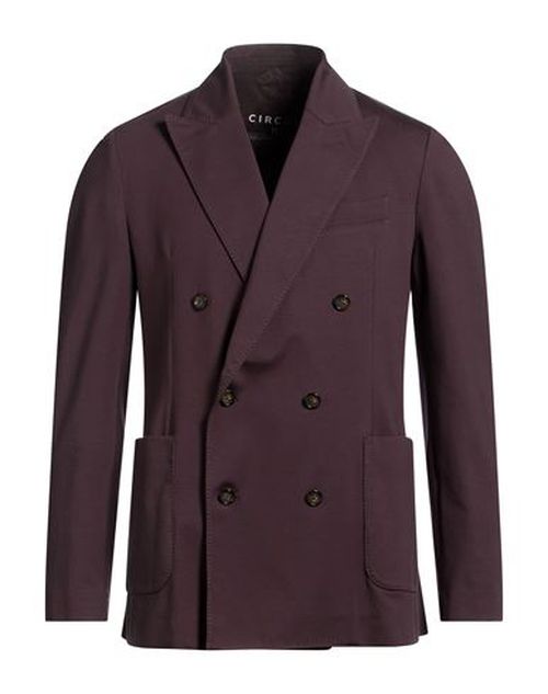 Man Blazer Plum Size 38 Cotton, Elastane