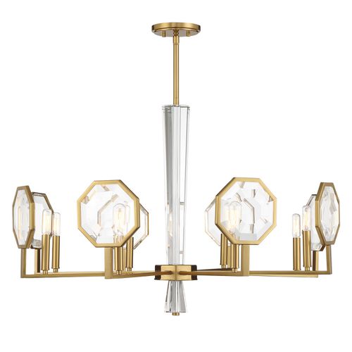 Leighton 8-Light Chandelier in Warm Bra