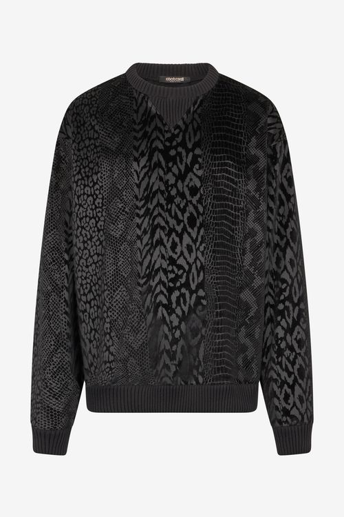 Sweatshirt With Animal Print