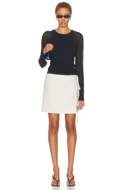 Staud KLEID TAYLOR in Schwarz/Natur - Black,White. XS also in L