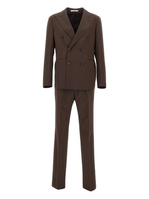 Tagliatore wool suit - Brown