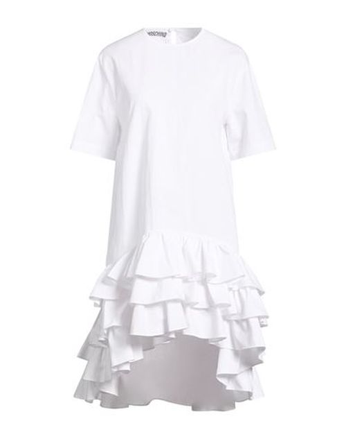 Woman Mini dress White Size 8 Cotton, Polyamide