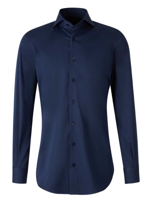 Cotton-blend shirt - Blue