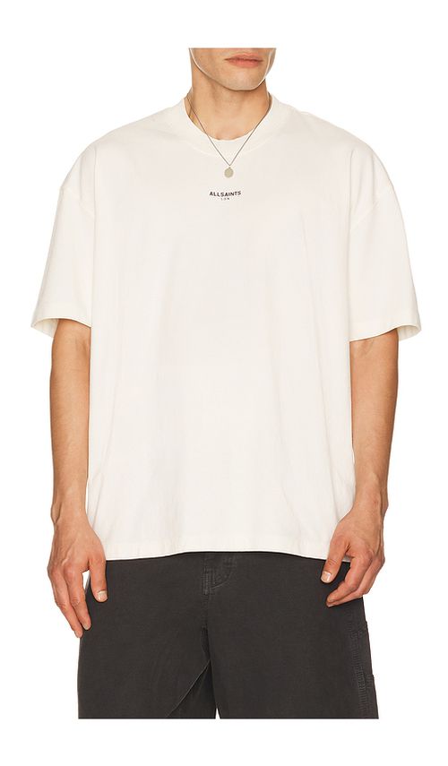 ALLSAINTS Mikro Crew Tee in White. XL/1X. Also in S